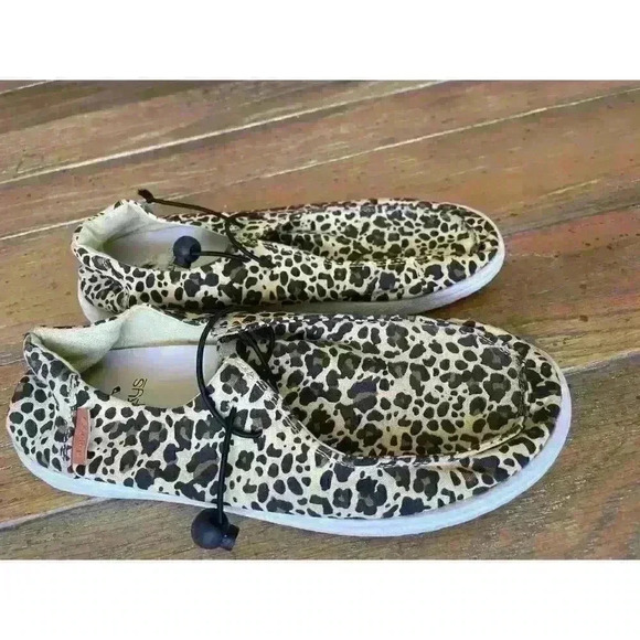 Corky's Kayak Leopard Slip On Women's Boat Shoe, size 8 - Picture 6 of 11